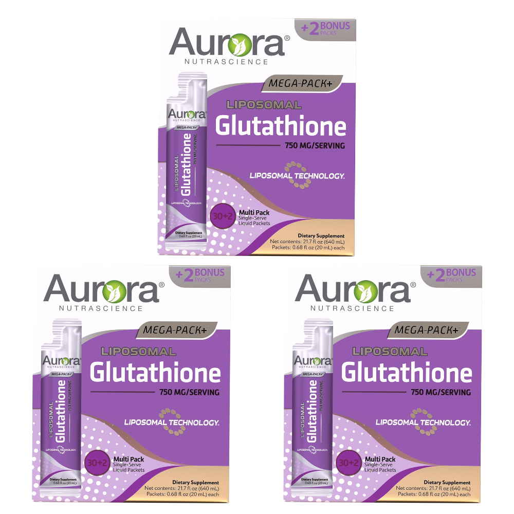 3箱セット750mgリポソーマル グルタチオンAurora Nutrascience Liposomal Glutathione