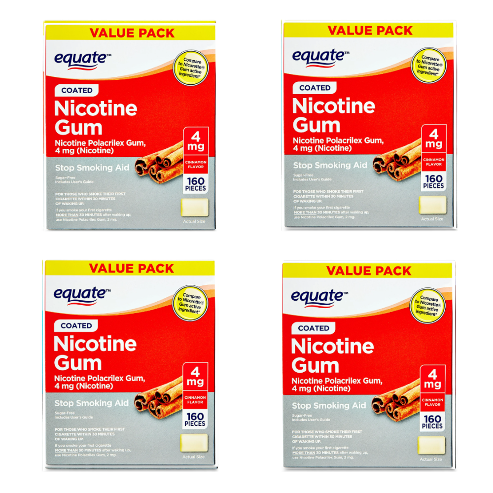 Equateシナモン味4mg640粒入り禁煙ニコチンガム