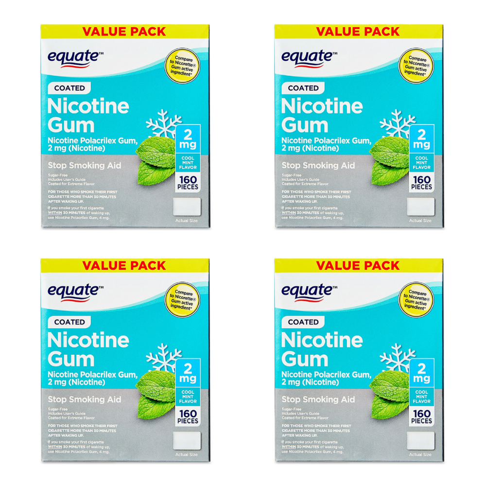 Equateクールミント味2mg640粒入り禁煙ニコチンガム