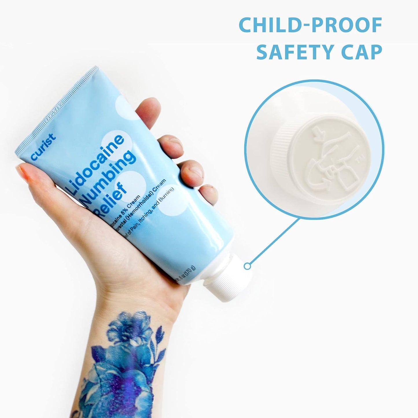 【170g】リドカイン5%局所麻酔クリーム無香料 Curist 5% Lidocaine Cream Maximum Strength Topical Pain Relief