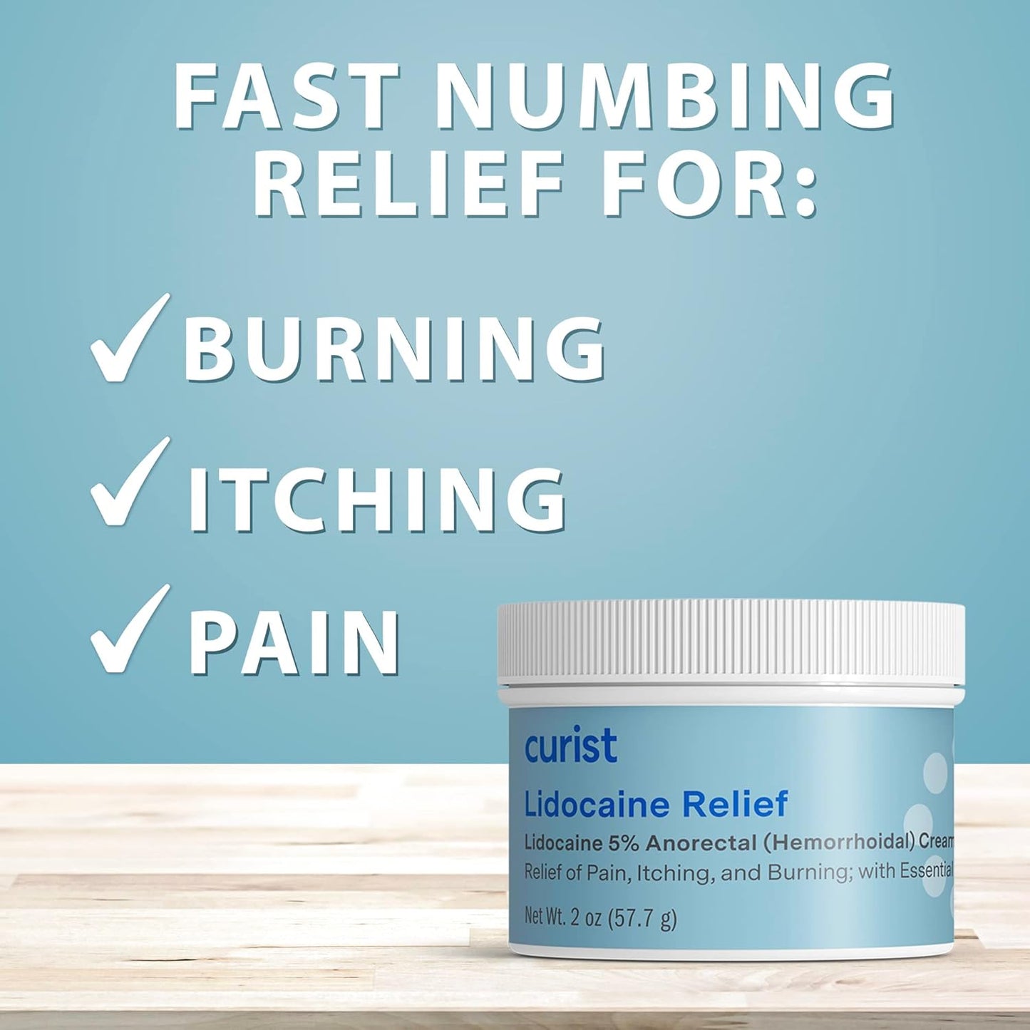 【57g】リドカイン5%局所麻酔クリーム/エッセンシャルオイル配合 Curist 5% Lidocaine Cream 57g