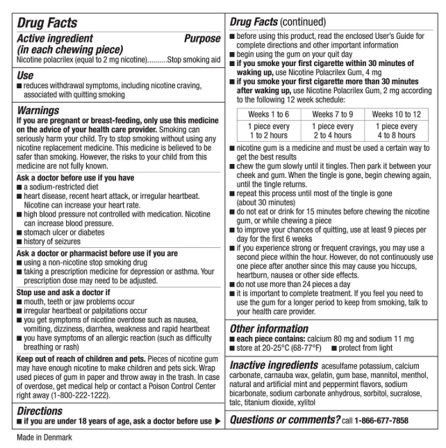 SAM'Sミント味2mg600粒入り禁煙ニコチンガム