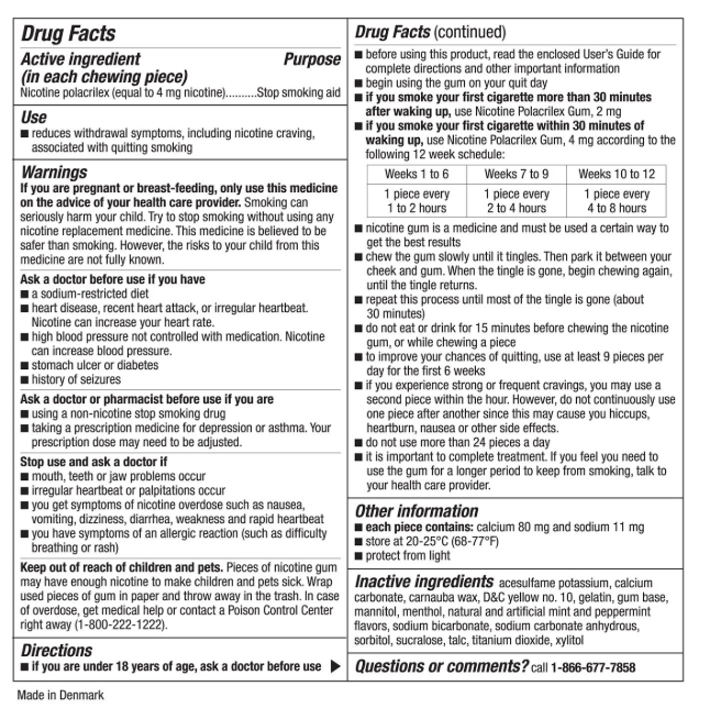 SAM'Sミント味4mg600粒入り禁煙ニコチンガム