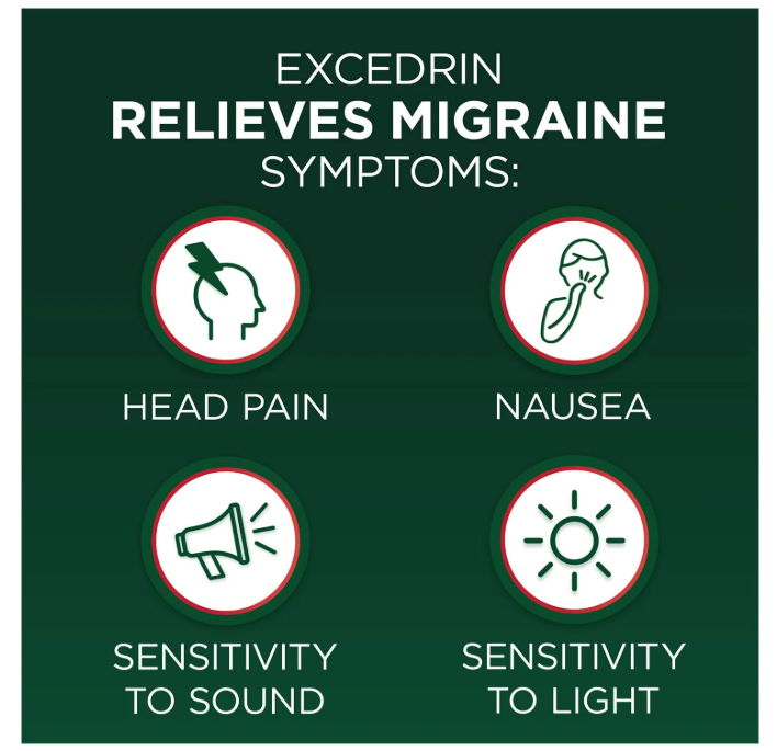 300錠 片頭痛専用エキセドリン Excedrin Migraine Pain Relief Caplets 300