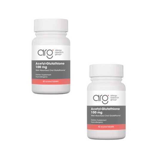 2本セットarg医療グレード・アセチルグルタチオン100mg/60caps（4か月分）Allergy Research Group