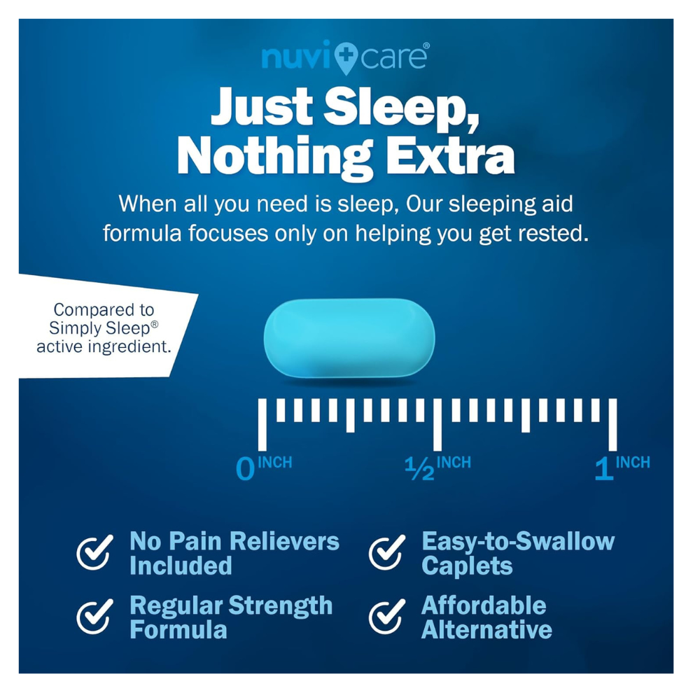 【200錠】NUVICARE ジフェンフィドラミン25mg/錠  Nighttime Sleep Aid 睡眠サポート