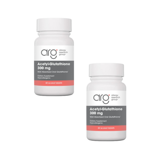 2本セットarg医療グレード・アセチルグルタチオン300mg/60caps（4か月分）Allergy Research Group