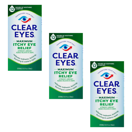 ３本マキシマムかゆみイッチーリリーフ Clear Eyes 15ml クリアアイズ