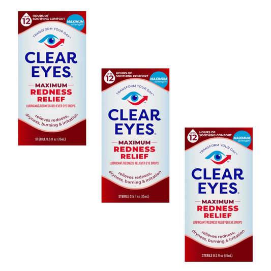 ３本マキシマムレッド・リリーフ Clear Eyes 15ml クリアアイズ