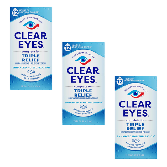 ３本トリプルリリーフ Clear Eyes 15ml クリアアイズ