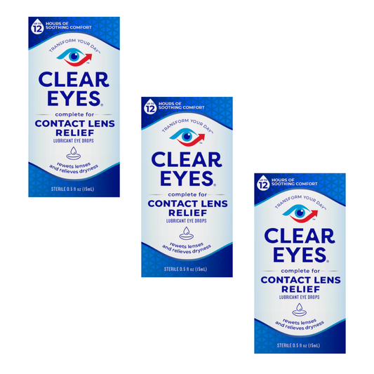 ３本コンタクトレンズリリーフ Clear Eyes 15ml クリアアイズ