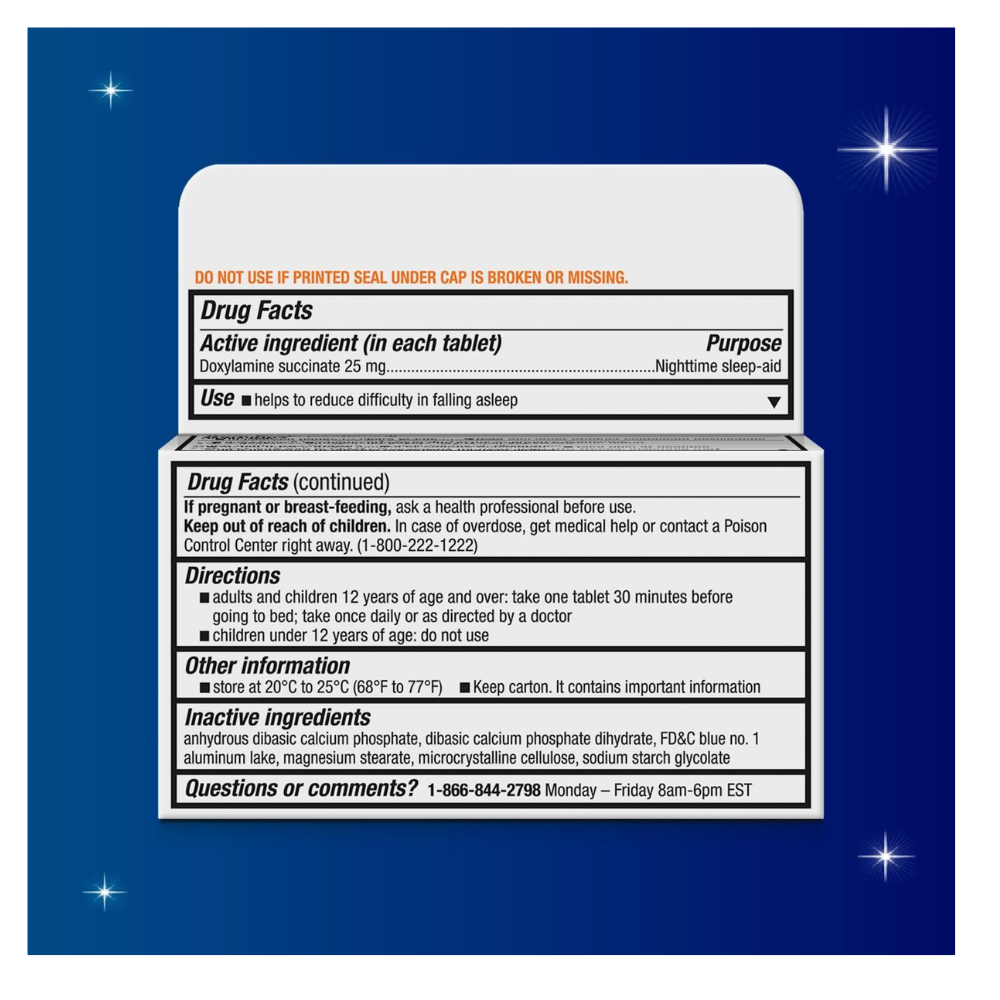 【80錠】UNISOM SleepTabs ドキシラミン25mg/錠 睡眠サポート