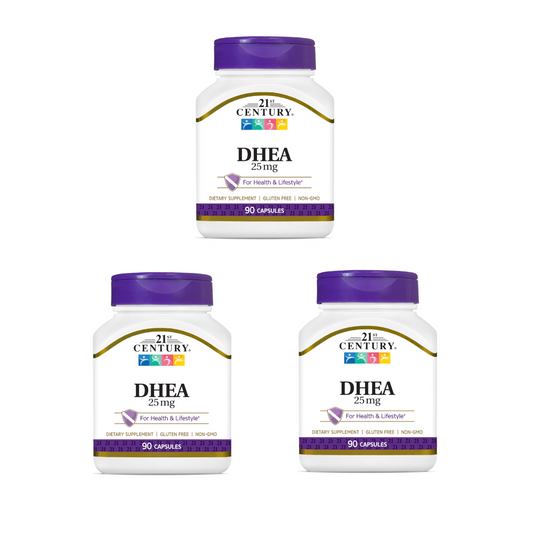 ３本セット DHEAサプリ 25mg 90カプセル 21st Century