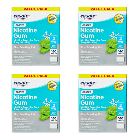 Equateクールミント味2mg640粒入り禁煙ニコチンガム