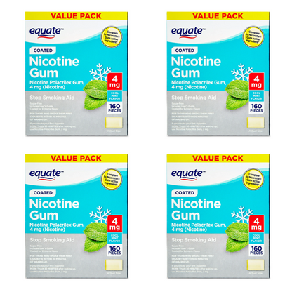Equateクールミント味4mg640粒入り禁煙ニコチンガム