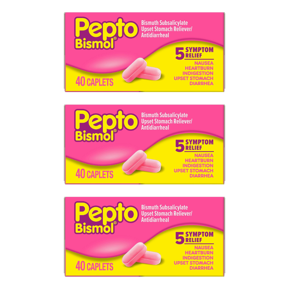 120錠 ペプト・ビズモル Pepto Bismol ビスマス・サブサリチル酸 胃腸薬