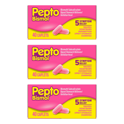120錠 ペプト・ビズモル Pepto Bismol ビスマス・サブサリチル酸 胃腸薬