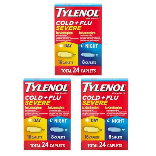 12日分（72錠）タイレノール コールド＋フルー/ DAY&NIGHT / Tylenol Cold + Flu Severe Day & Night