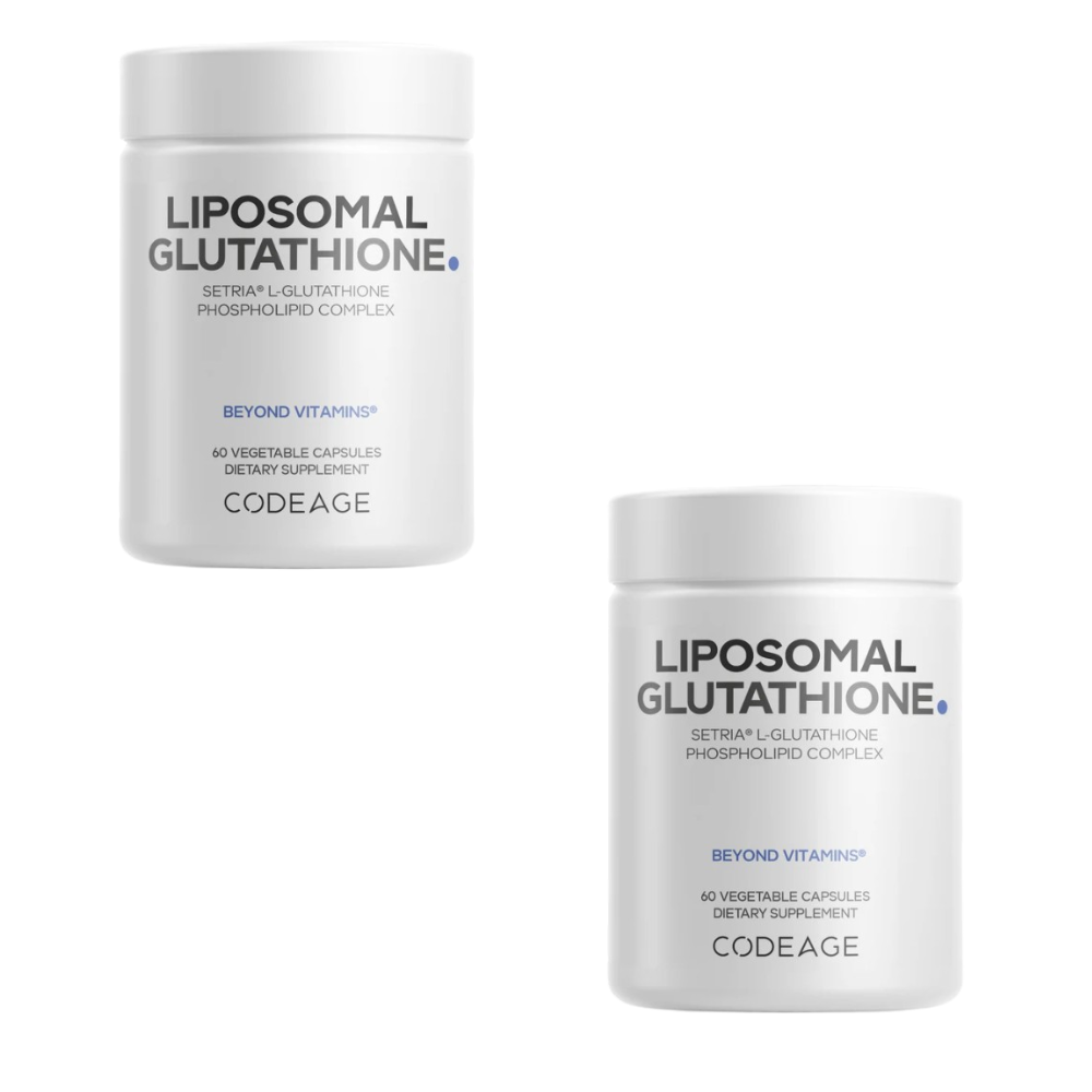 2本セットLiposomal Glutathione500 mg / 60カプセル（2か月分） Codeage