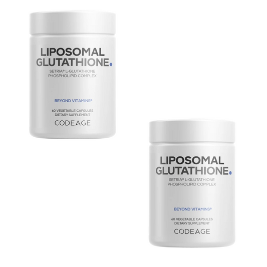 2本セットLiposomal Glutathione500 mg / 60カプセル（2か月分） Codeage