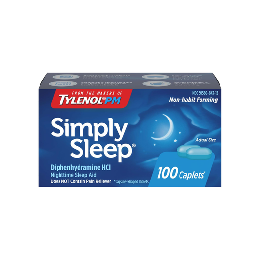 Tylenol Simple Sleep Diphenhydramine 25mg (100 tablets)