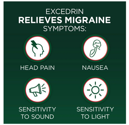 300錠 片頭痛専用エキセドリン Excedrin Migraine Pain Relief Caplets 300