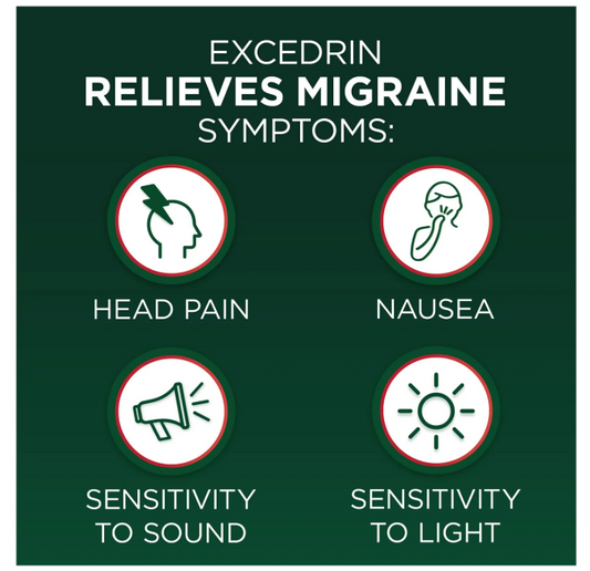 300錠 片頭痛専用エキセドリン Excedrin Migraine Pain Relief Caplets 300